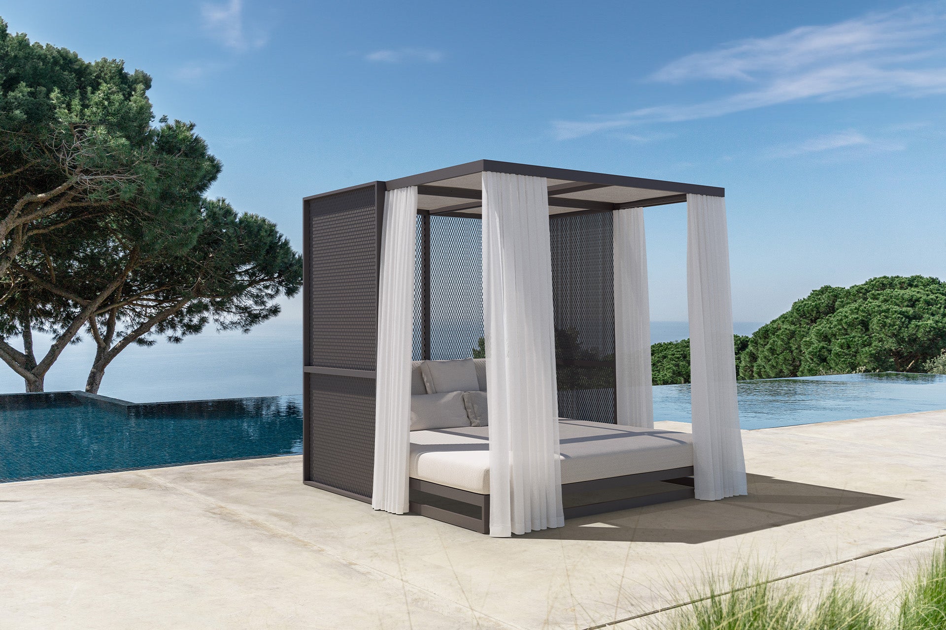 Vondom The Factory Daybed Schwarz – Urbaner Rückzugsort mit Architekturseele