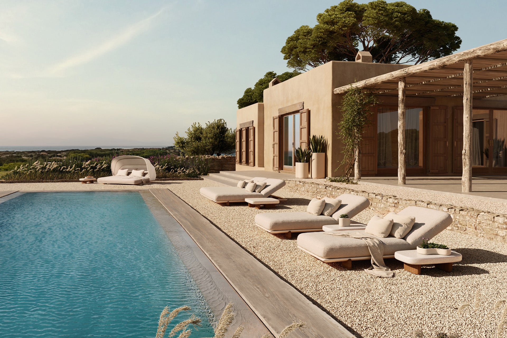 Vondom Milos Sunlounger – mediterrane Leichtigkeit in präziser Form