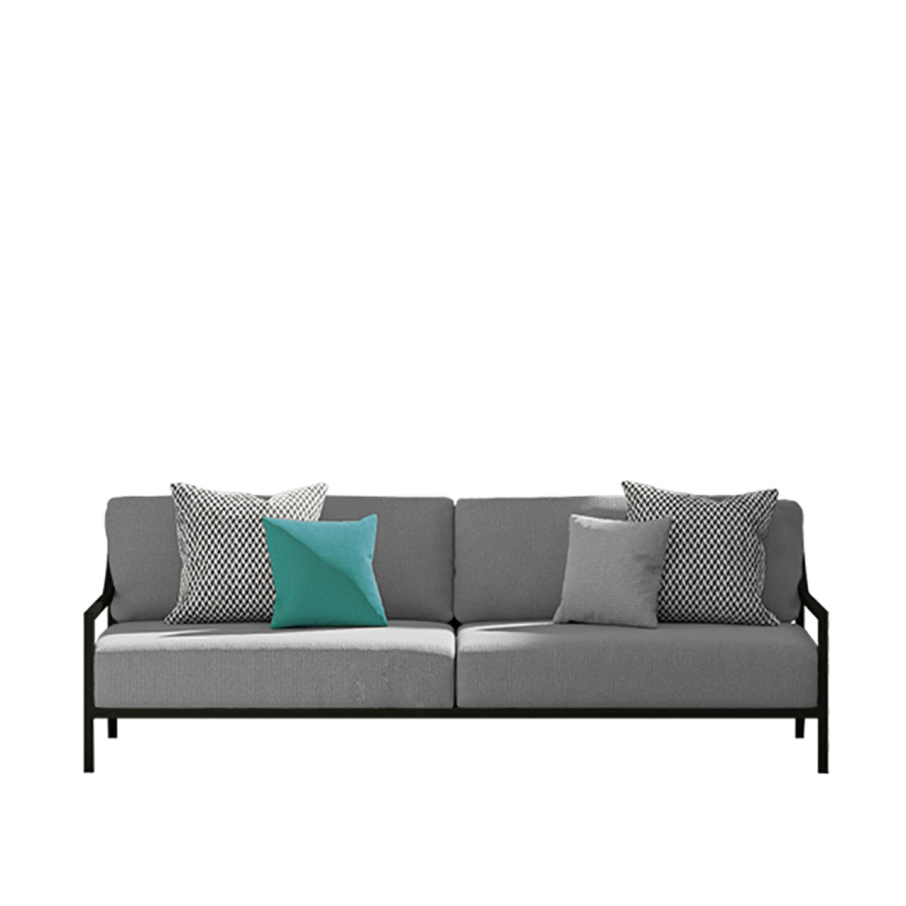 Sifas Oxford Sofa Outdoor Designer Gartensofa 2 und 3 Sitzer für Terrasse, Garten und Lounge-Bereich