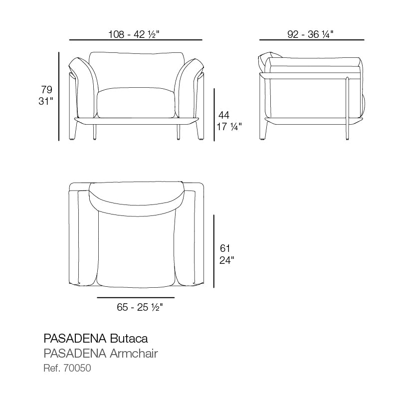 Vondom Pasadena Lounge Chair Outdoor Loungesessel Design von Jean-Marie Massaud für Terrasse, Garten und Rooftop-Lounge