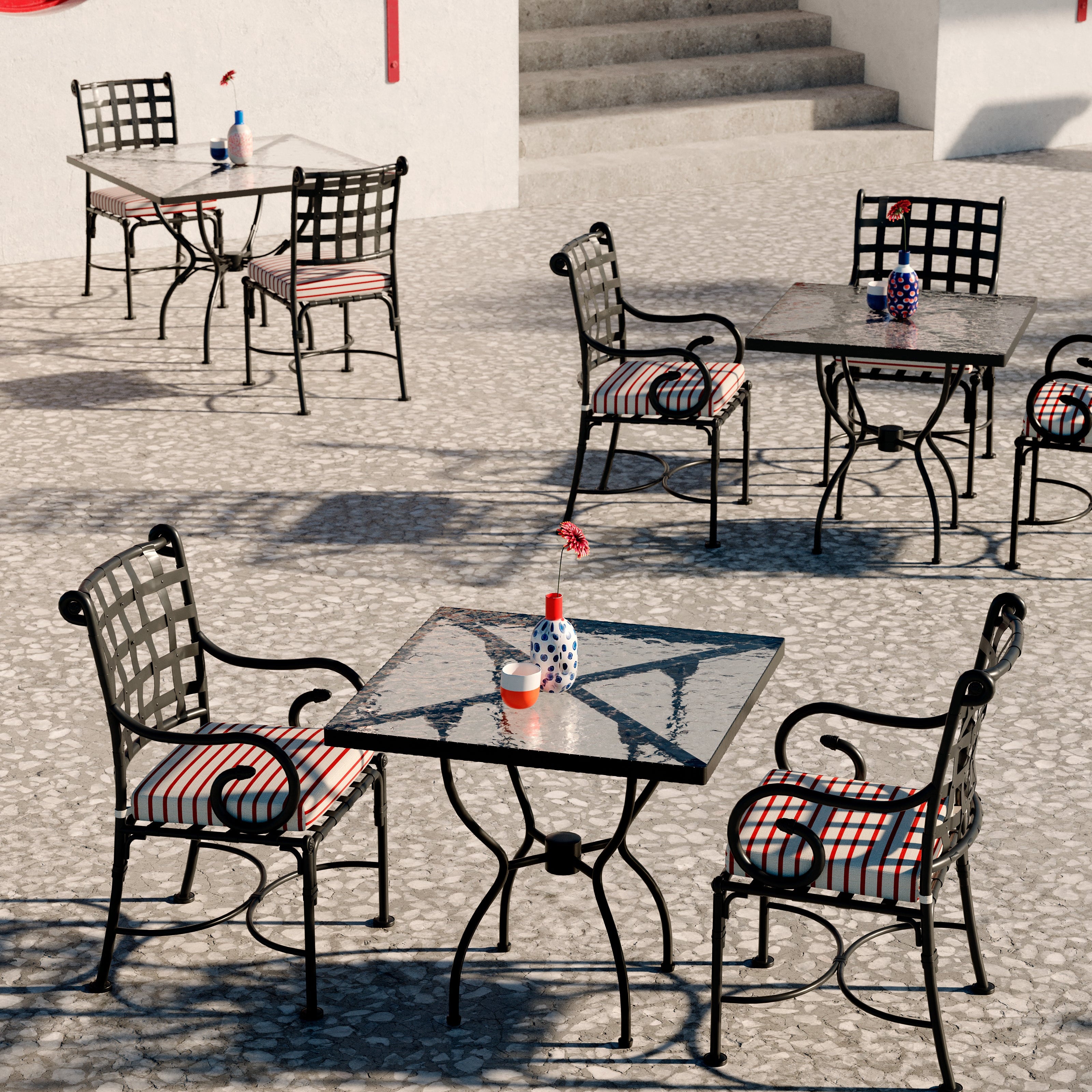 Sifas Kross Dining Chair – moderner Outdoor Dining Stuhl für Terrasse und Garten