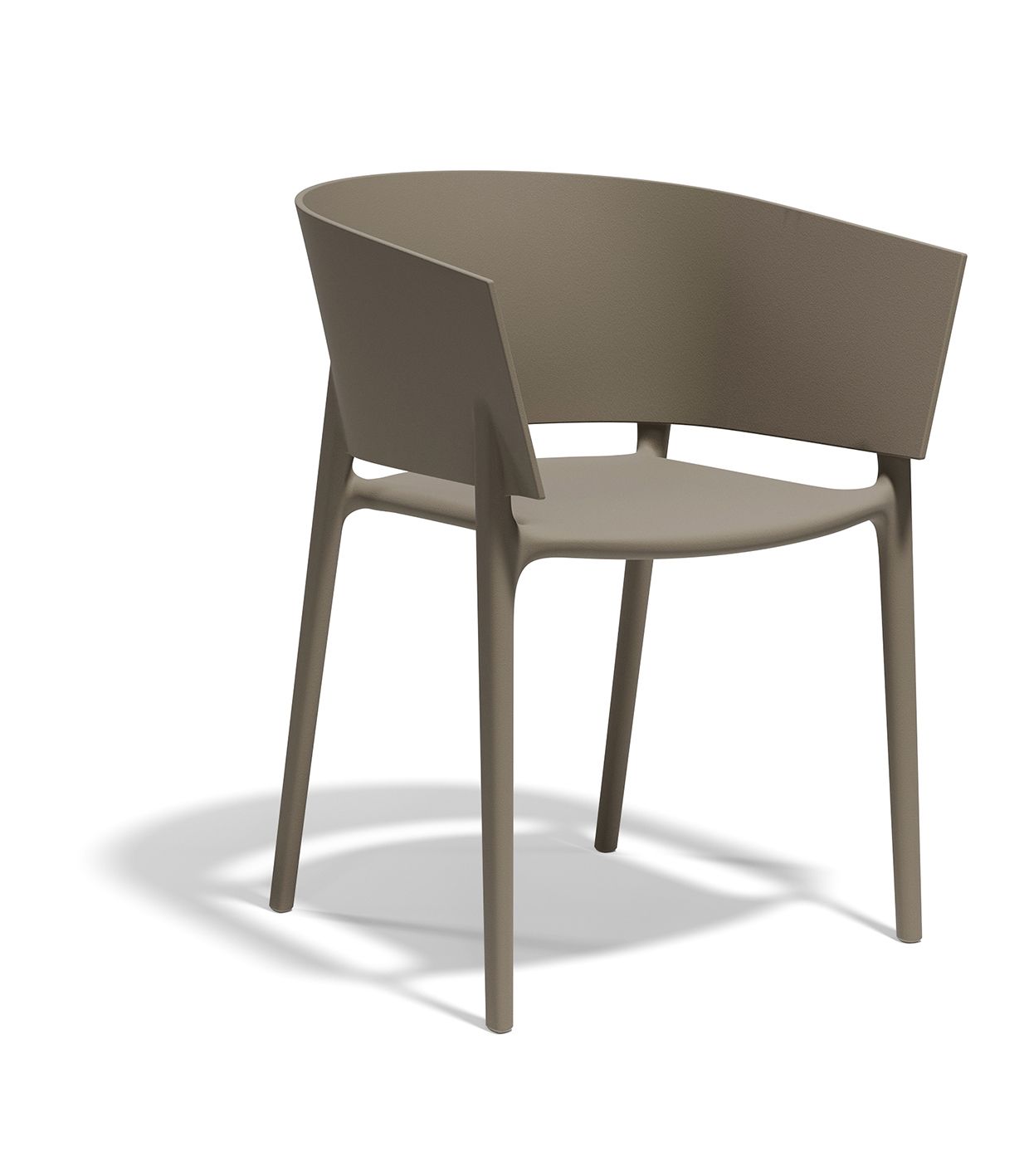 Vondom Africa Armchair Outdoor Stuhl von Eugeni Quitllet aus UV-beständigem Polypropylen für Terrasse, Garten und Hospitality