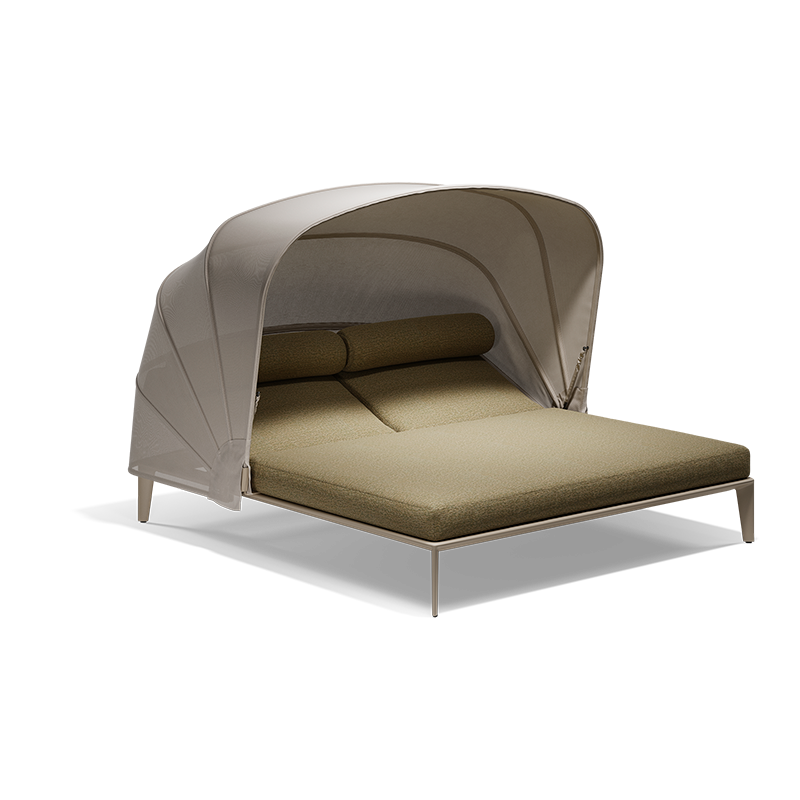 Vondom Pasadena Daybed Outdoor Lounge Daybed von Jean-Marie Massaud für Terrasse, Garten, Pool und Rooftop-Lounge